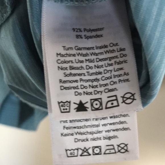 Women’s Eddie Bauer Blue Hooded Long Sleeve Shirt W/ Thumb Holes Size Small - Picture 5 of 5